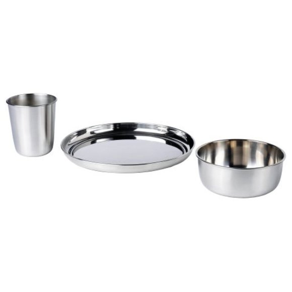 IKEA Frekvens 3-Piece Eating Set, Stainless Steel - Picture 1 of 3